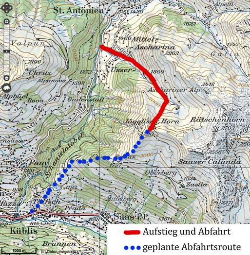Jäggisch Horn Route
